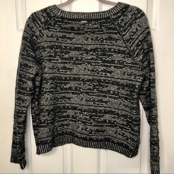 CALVIN Klein Wool Grey & Black Sweater Medium - Picture 3 of 6